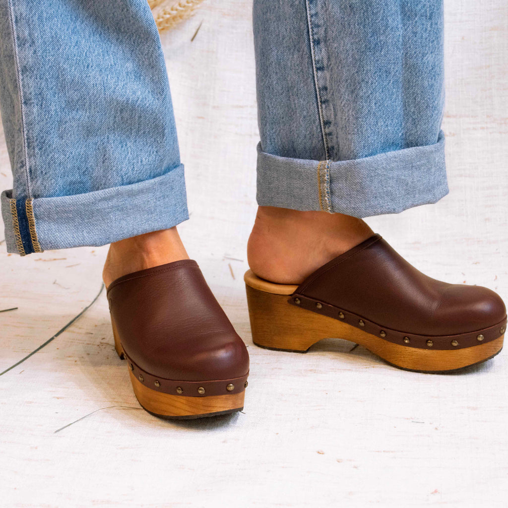 Comprar Zuecos de madera Plataforma para mujer online Tuilus Shop