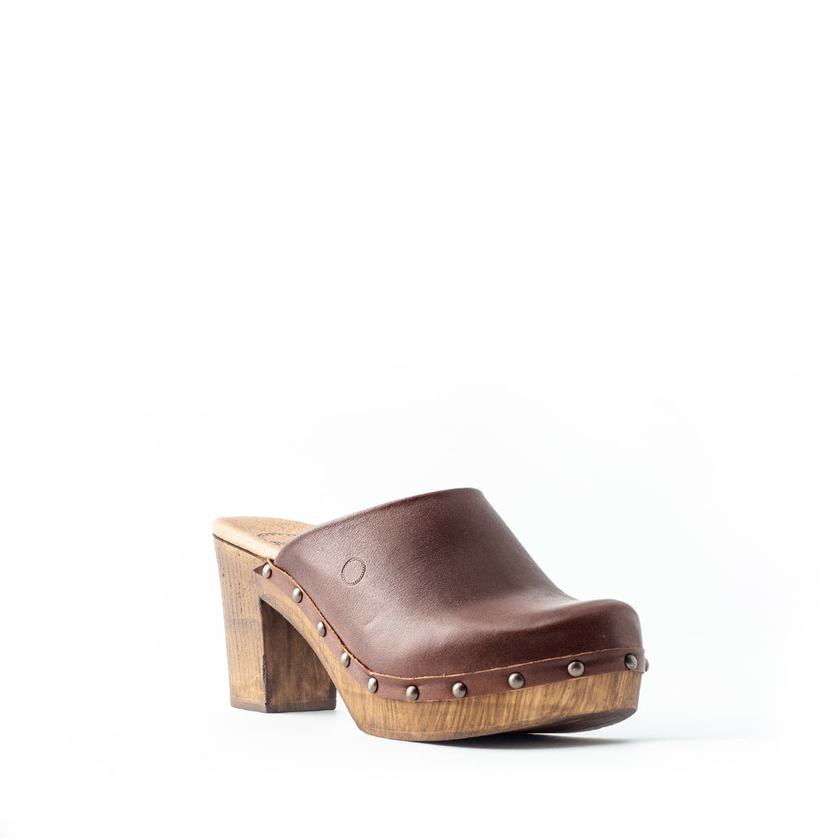 Zueco Cullera Piel Chocolate Tuilus