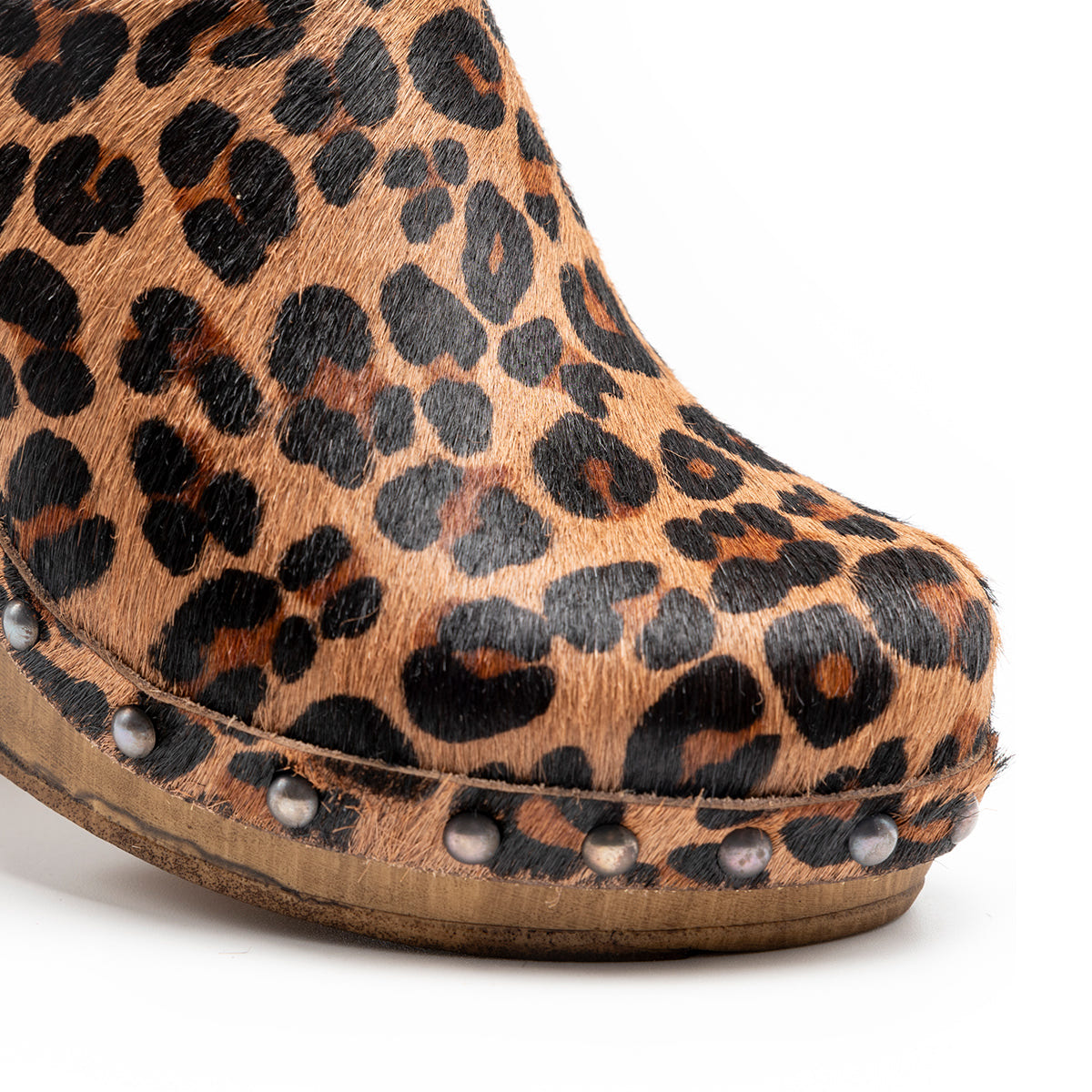 Zuecos Cullera Piel Leopardo Tuilus