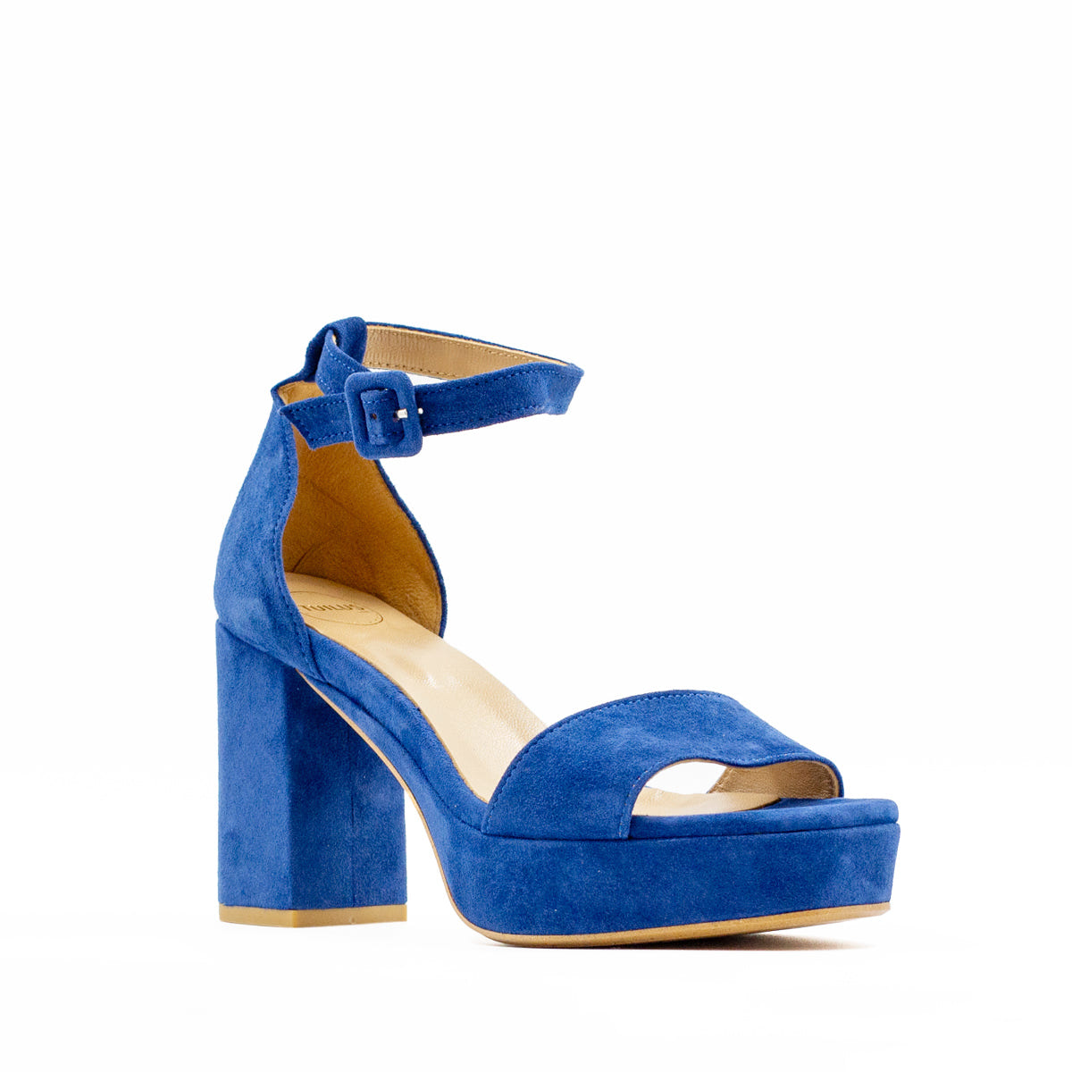 Sandalia Tacón Oporto Azul Índigo Tuilus