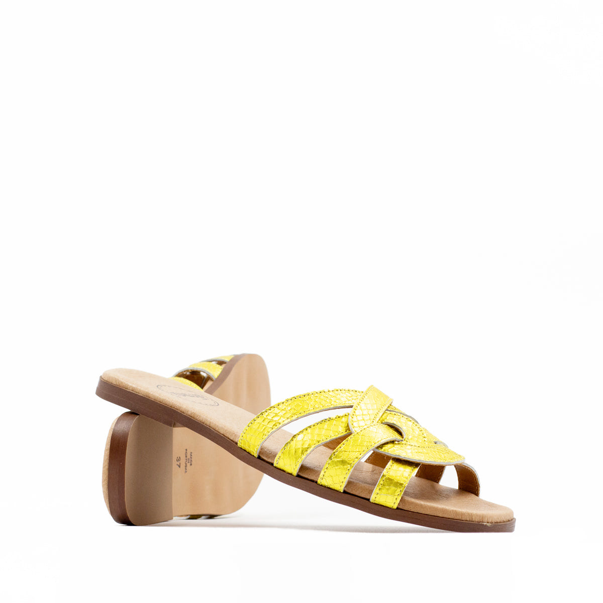 Sandalia Plana Mar Oro Tuilus