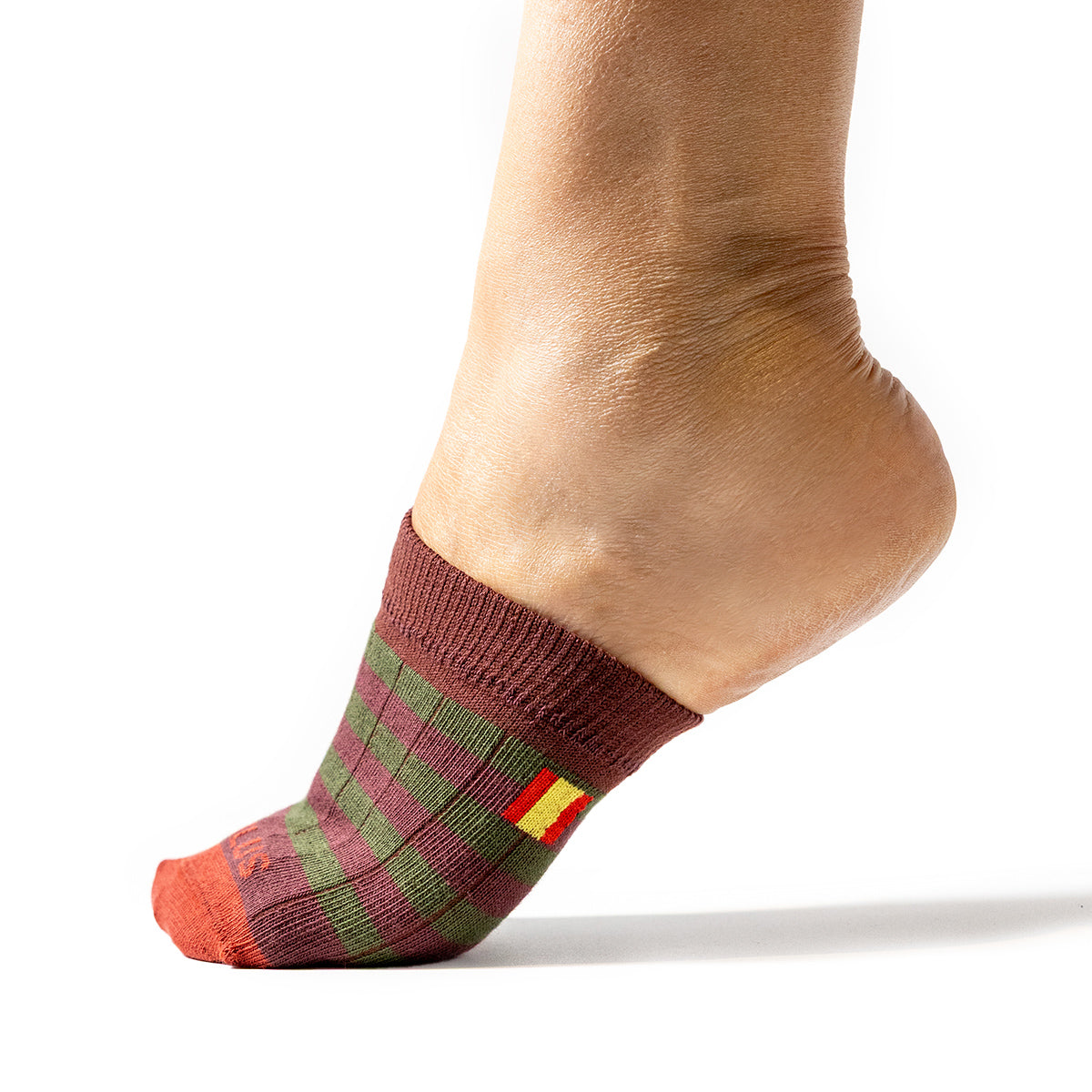 Calcetines Zueco Marron Rojo Tuilus