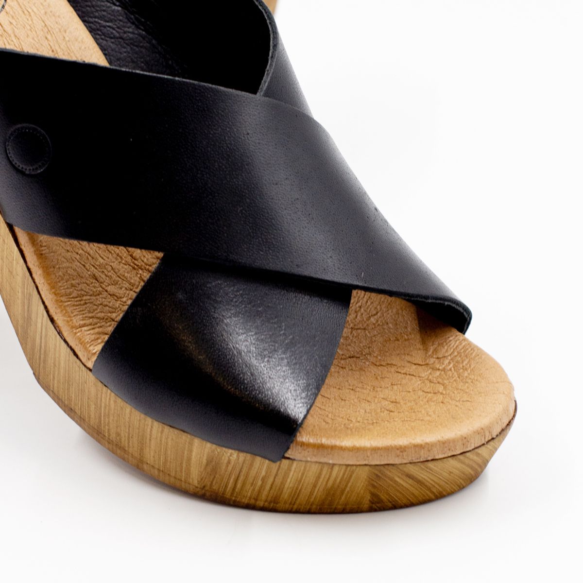 Madrid Cross Leather Clogs