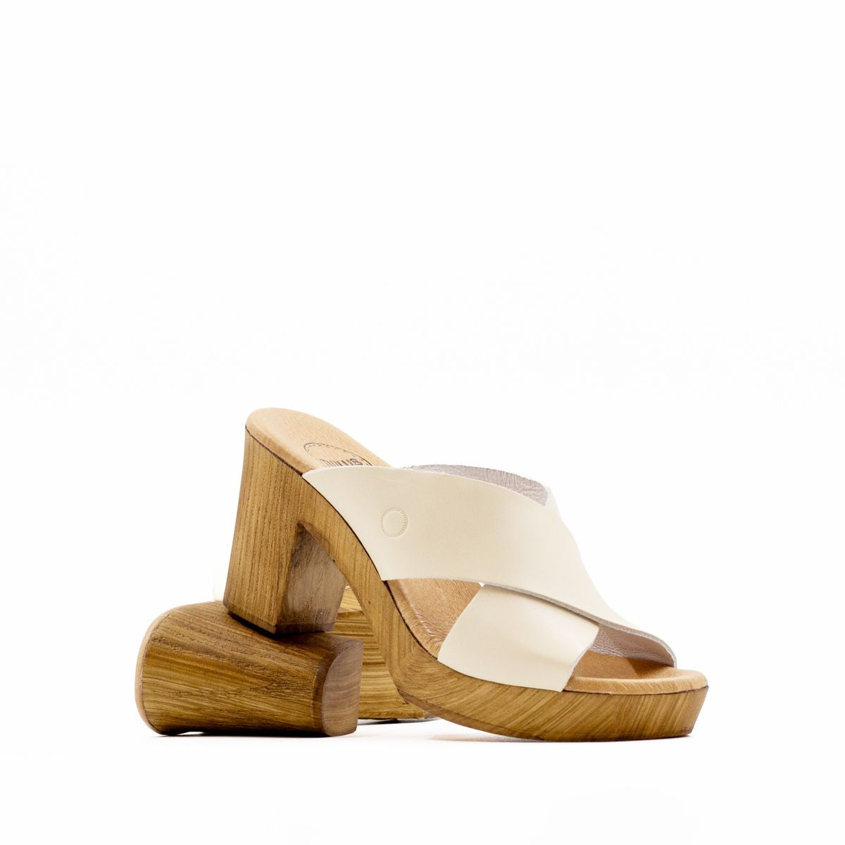 Madrid Cross Leather Clogs