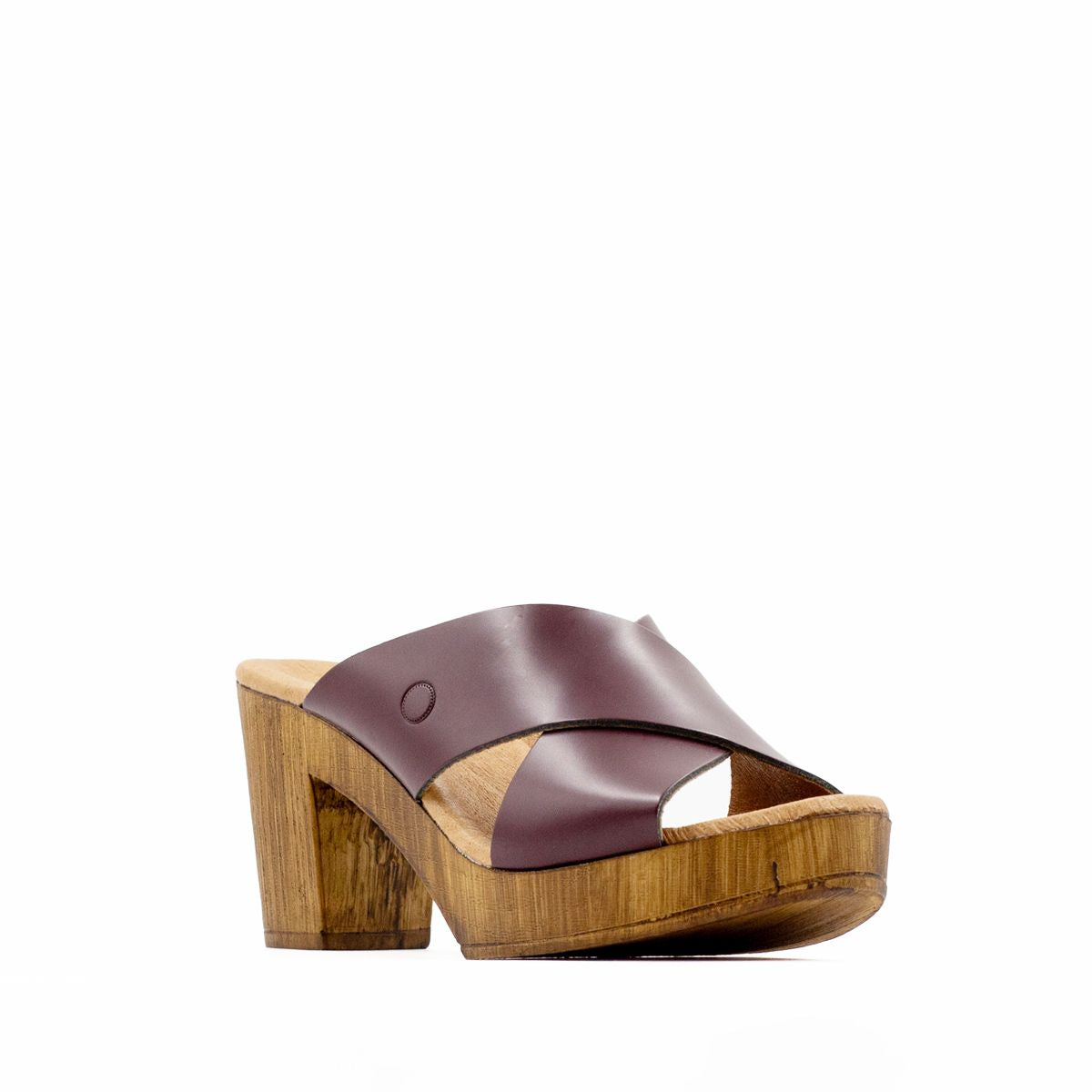 Madrid Cross Leather Clogs