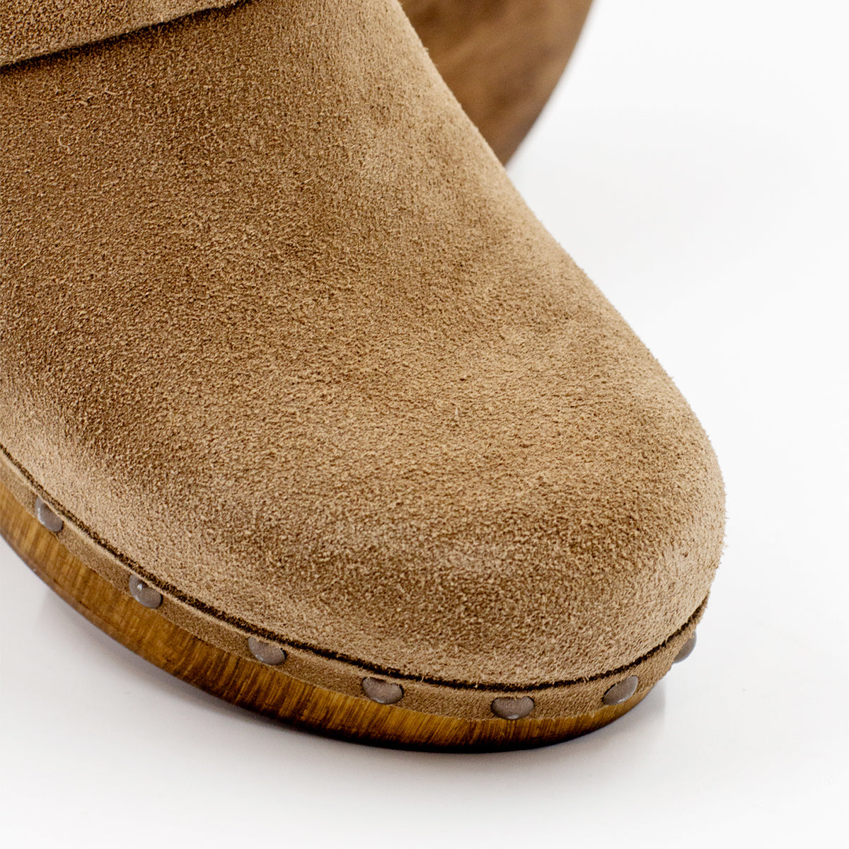 Bologna Suede Mink Clog