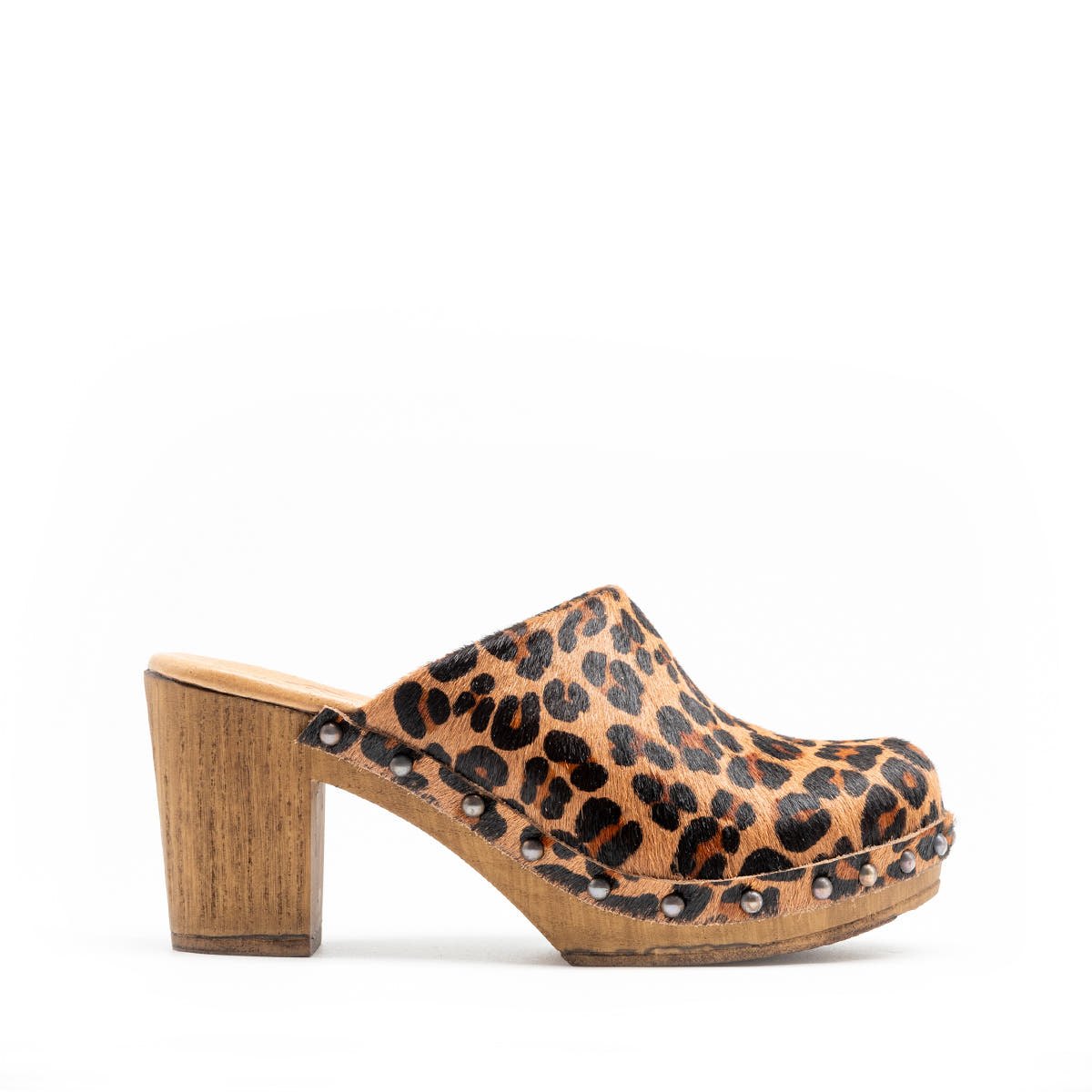 Zuecos Cullera Piel Leopardo Tuilus