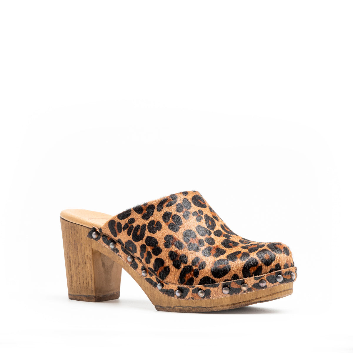 Zuecos Cullera Piel Leopardo Tuilus