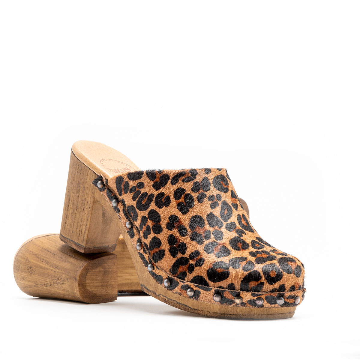 Zuecos Cullera Piel Leopardo Tuilus