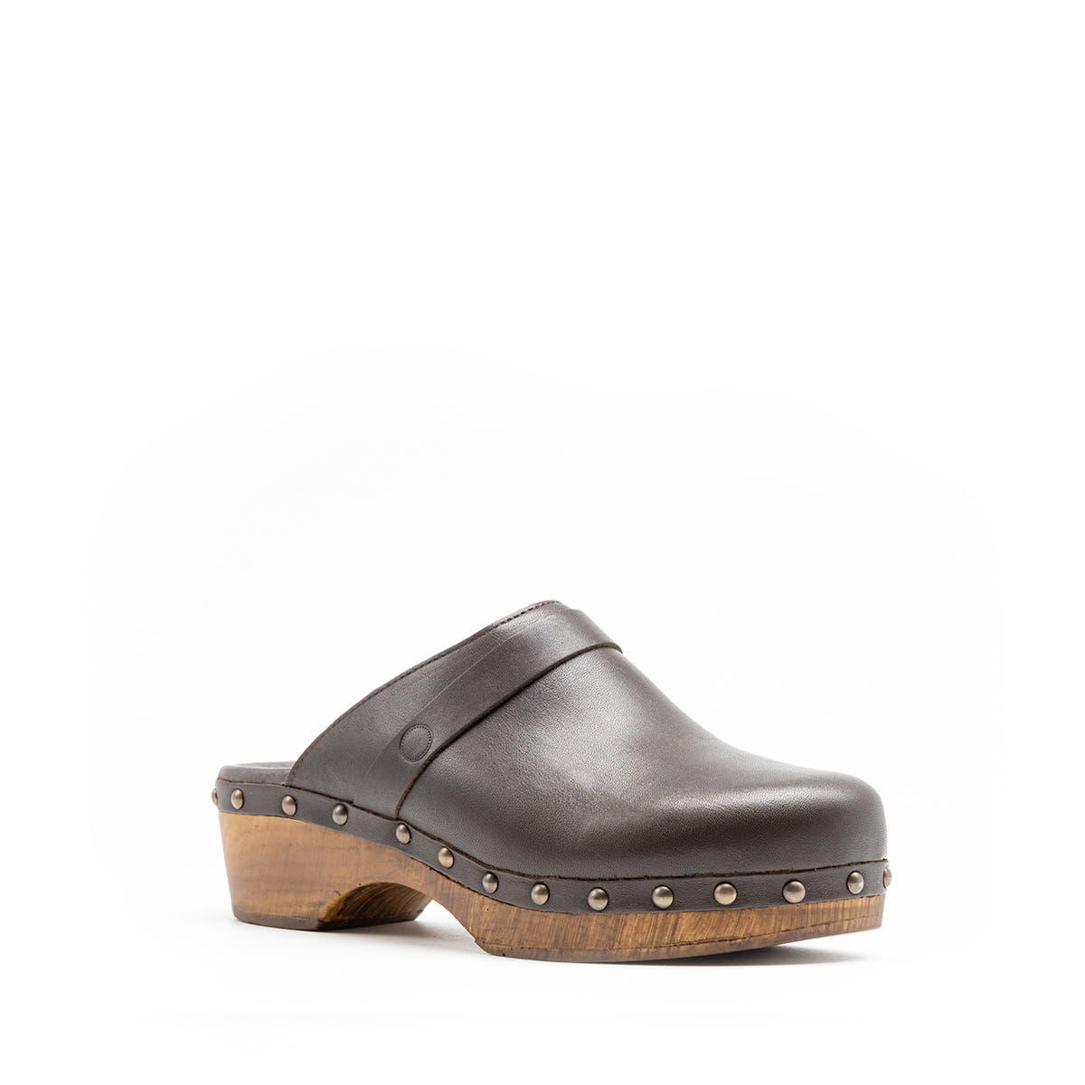 Zueco Bolonia Piel Chocolate Tuilus