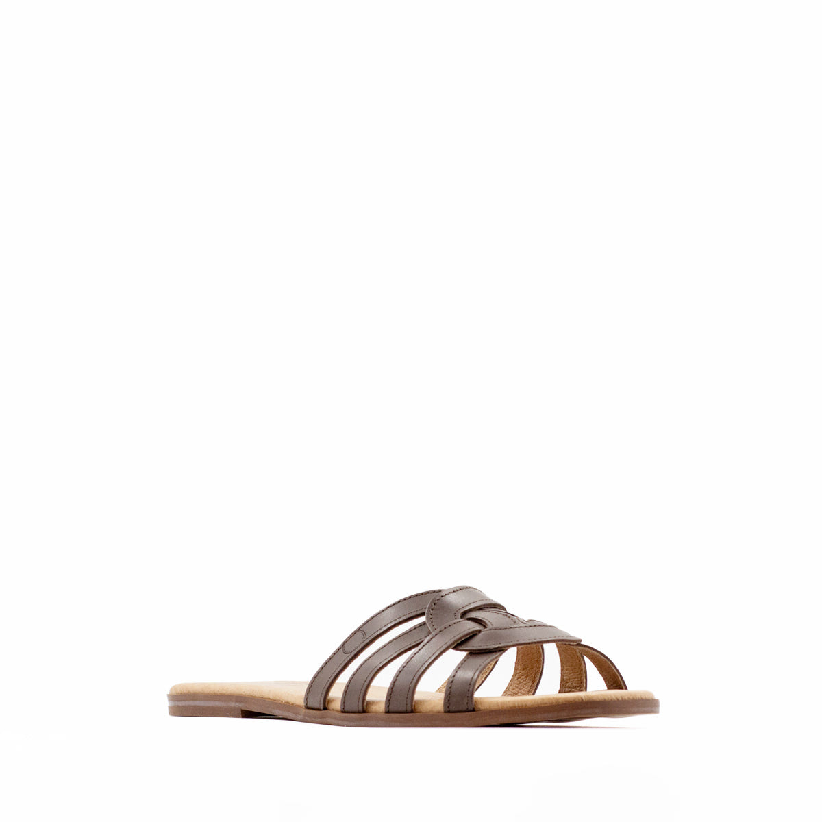 Sandalia Plana Mar Chocolate Tuilus