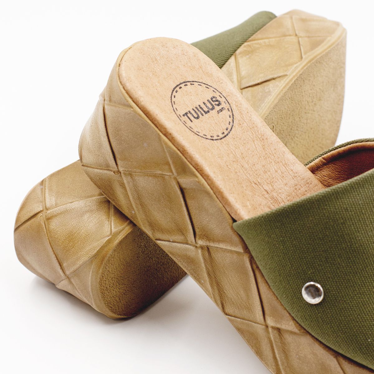 Macao Olive Platform Sandal 