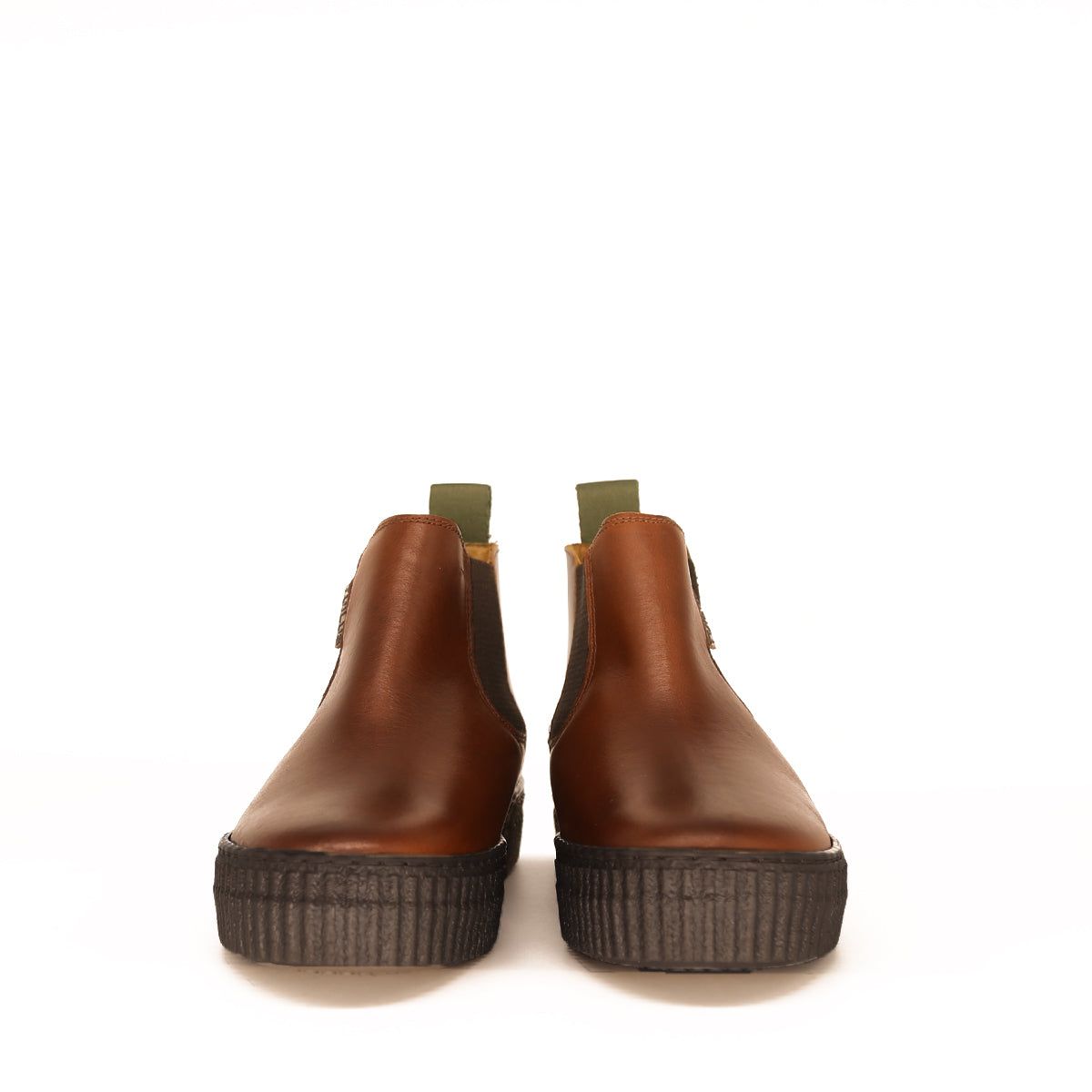 Mundaka Stripe Hazelnut Leather Ankle Boot