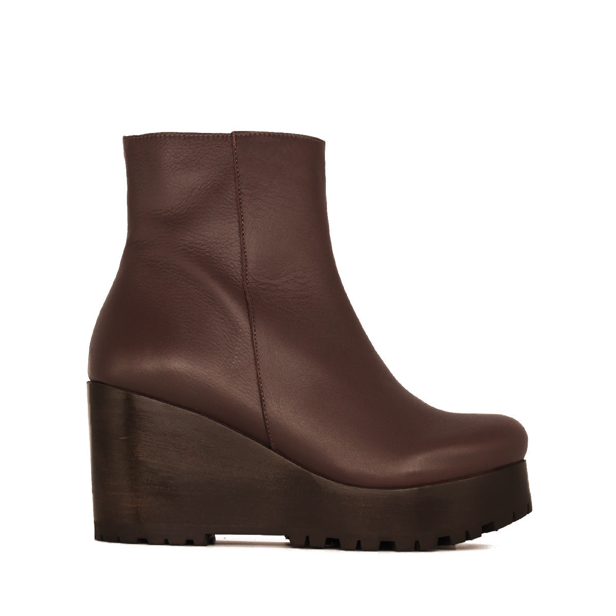 Picasso Chocolate Leather Ankle Boot