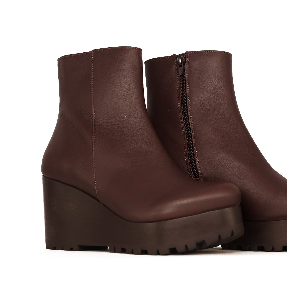 Picasso Chocolate Leather Ankle Boot
