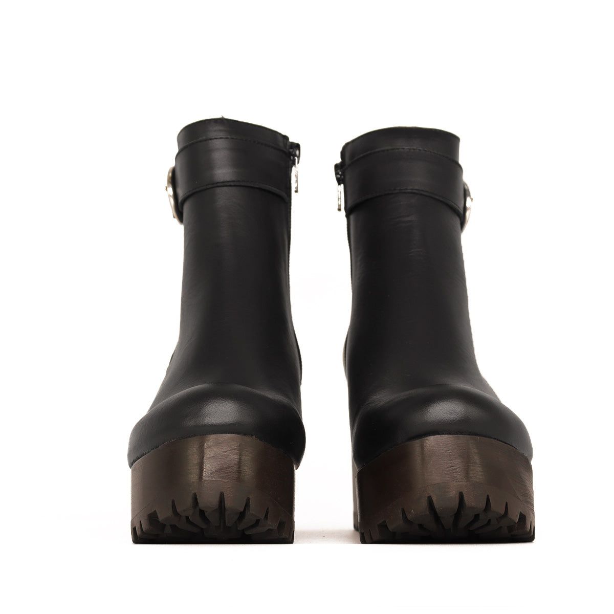 Picasso Strap Bravo Black Leather Ankle Boot