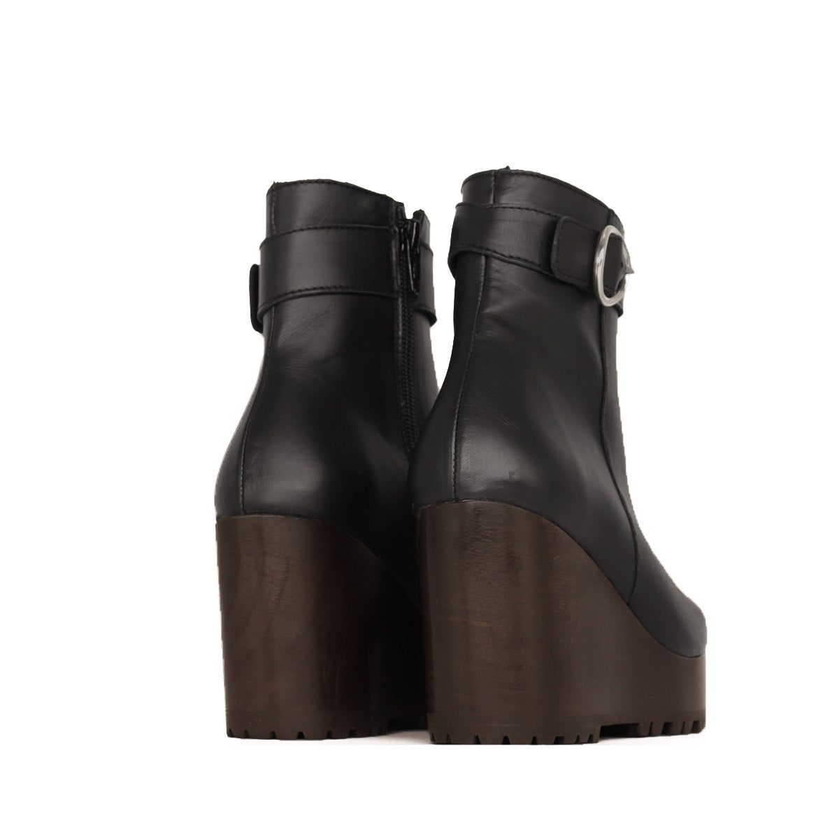 Picasso Strap Bravo Black Leather Ankle Boot