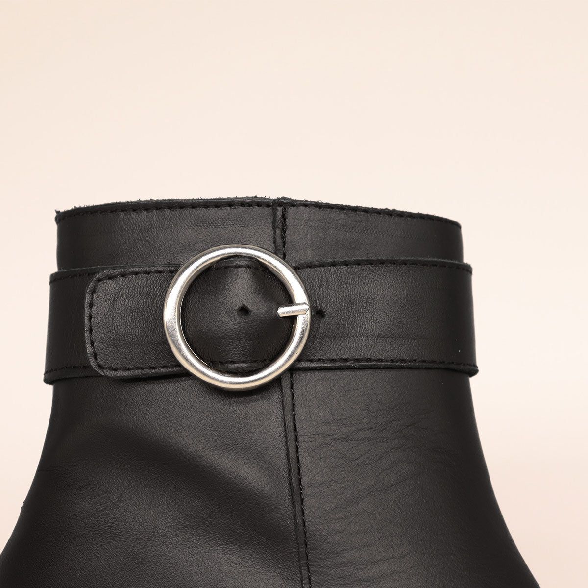 Picasso Strap Bravo Black Leather Ankle Boot